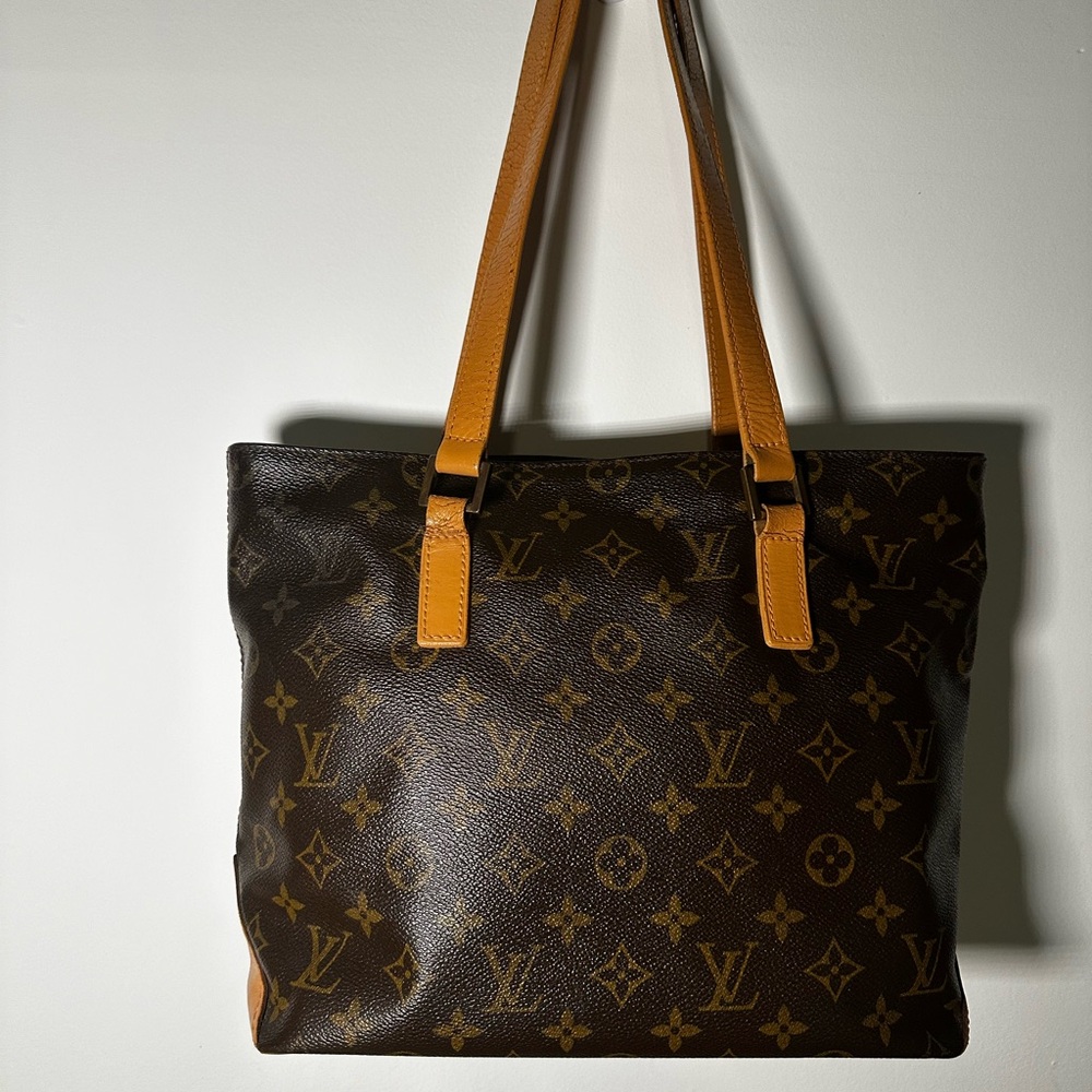 Louis Vuitton Cabas Piano Bag
(Dark  Brown and Tan Monogram Tote)